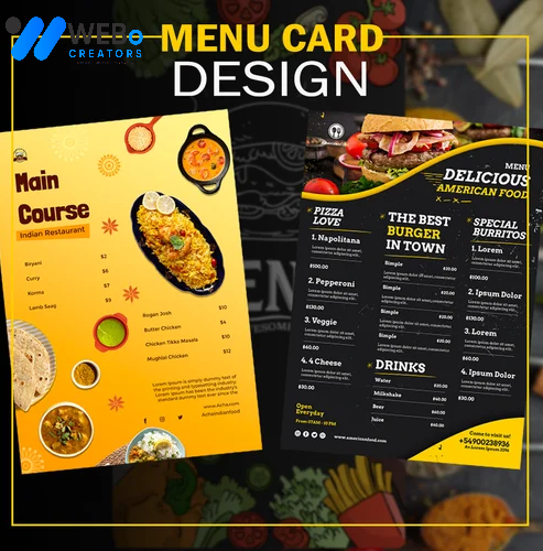 Restaurant digital menu board Fort Worth ,TX menu printing services online food menu design 2026